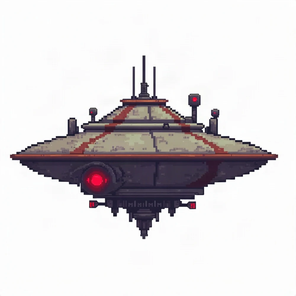 AI-generated Drone Mothership concept art from the official Terraria Fal Arsenal example
